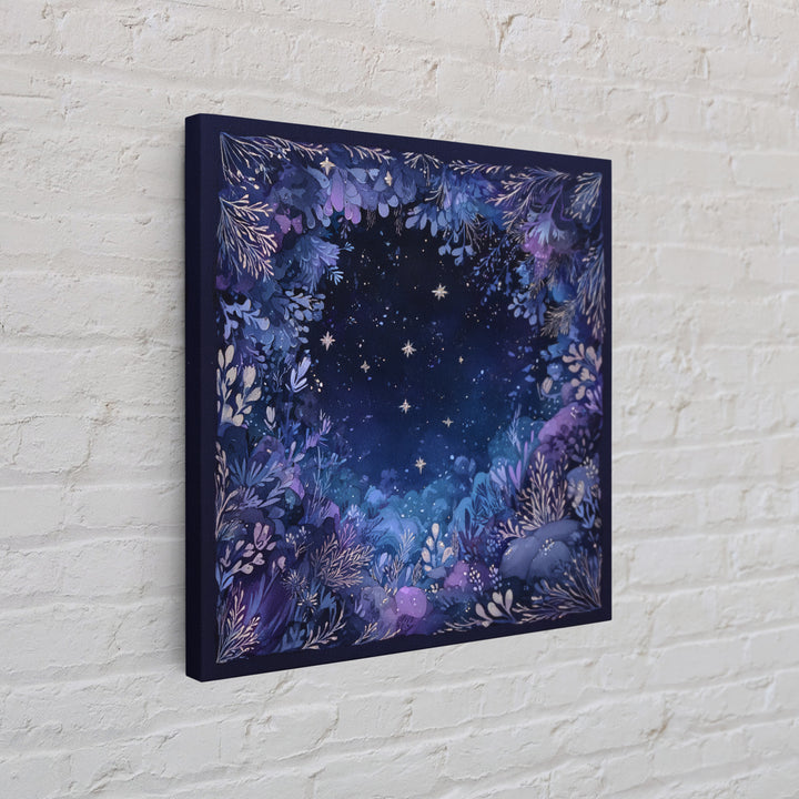 Celestial Dragon Wrapped Around a Moon Framed Canvas Print, Fantasy Art, Acrylic Painting, Living Room Decor, Fine Art, Mythic, FAN-1x1-38