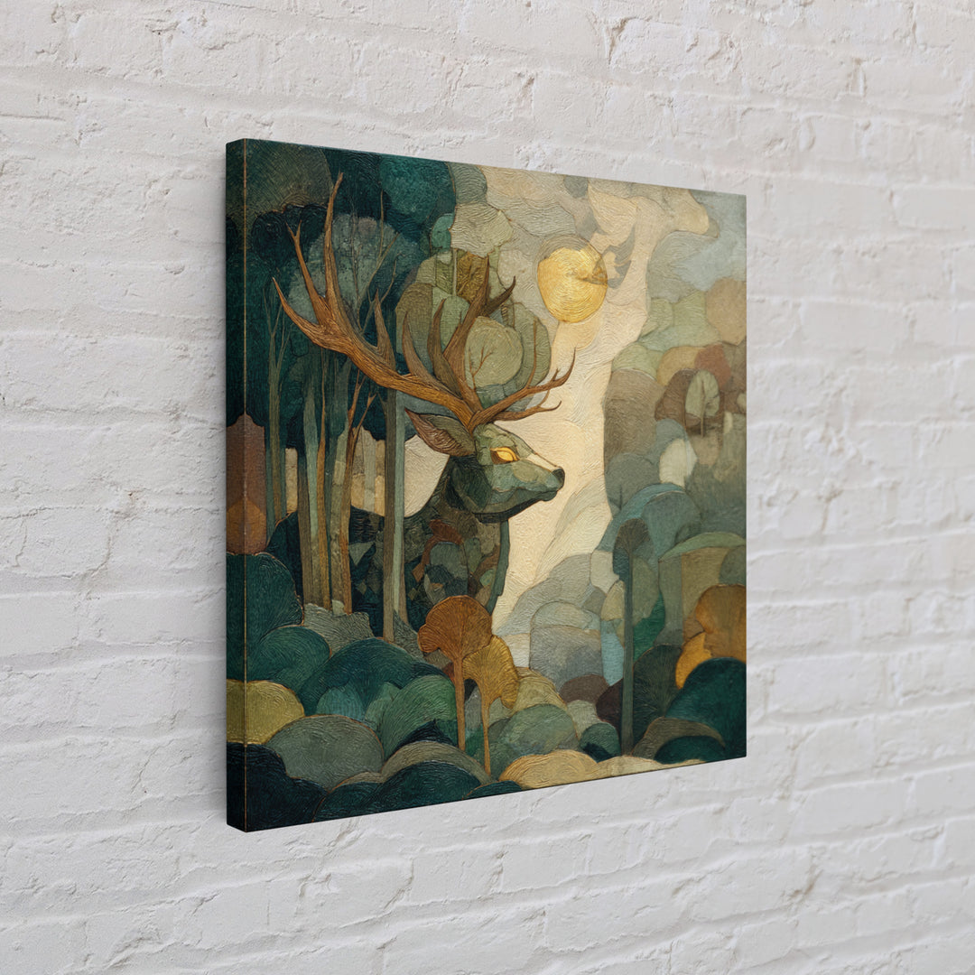 Giant Tree City Filled Framed Canvas Print, Fantasy Art, Statement Artwork, Living Room Decor, Abstract Art, Mythic, Wall Decor, FAN-1x1-57