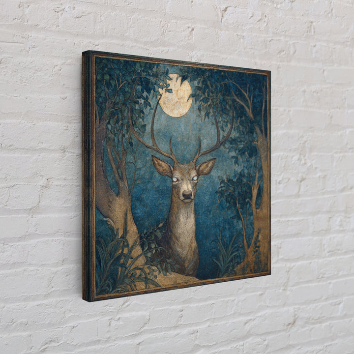 Faerie Market under Giant Mushrooms Framed Canvas Print, Fantasy Art, Digital Painting, Living Room Decor, Fine Art, Mythic, FAN-1x1-63