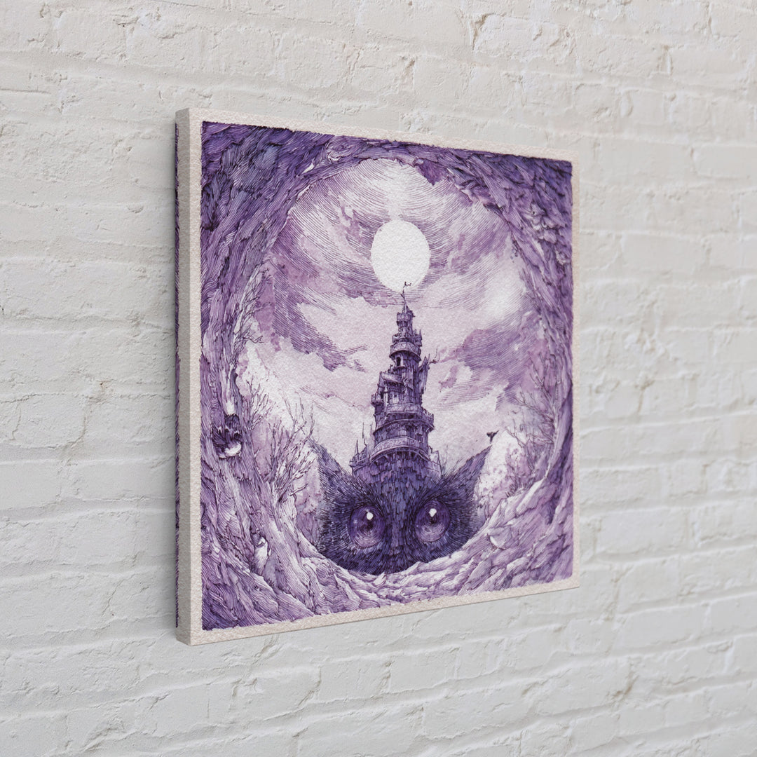 Ancient Map Landscape Canvas Print, Fantasy Art, Boho Decor, Living Room Decor, Oil Painting, Mythic, Prints, Art Prints, FAN-1x1-85
