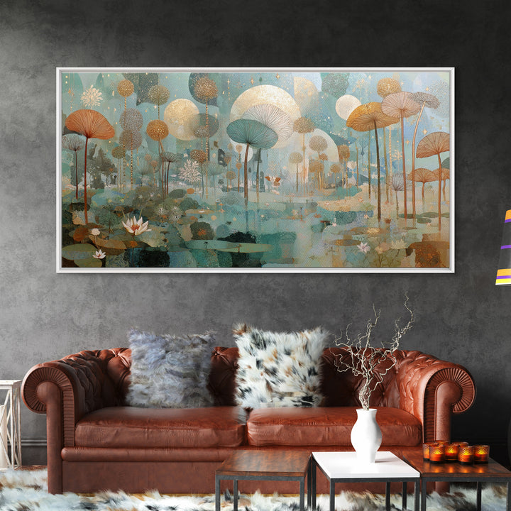 Golem Made of Vines and Old Stone Canvas Print, Fantasy Art, Contemporary Art, Living Room Decor, Mythic, Printable Art, FAN-2x1-41