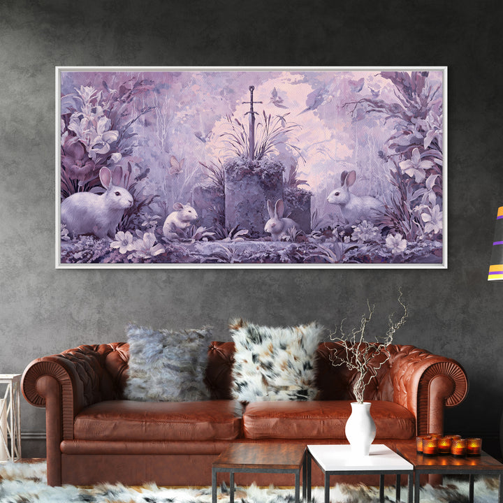 Elven Queen Portrait Canvas Print, Fantasy Art, Wall Decor, Living Room Decor, Fine Art, Mythic, Whimsical Art, Gothic Art, FAN-2x1-94