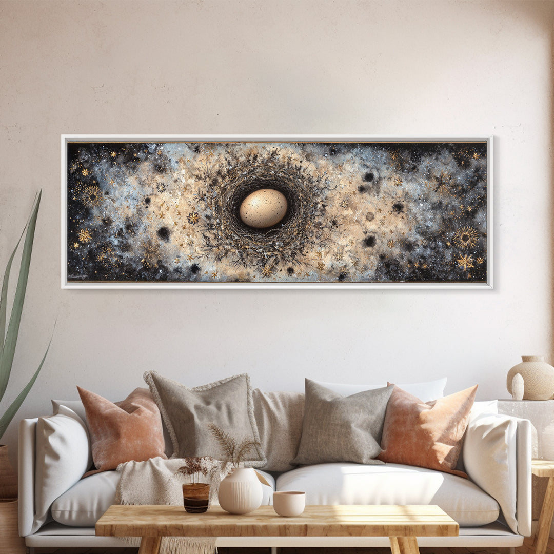 Dragon Egg Nest Canvas Print, Fantasy Art, Digital Art, Living Room Decor, Mythic, Fantasy Art Prints, Fantasy Wall Art, FAN-3x1-38