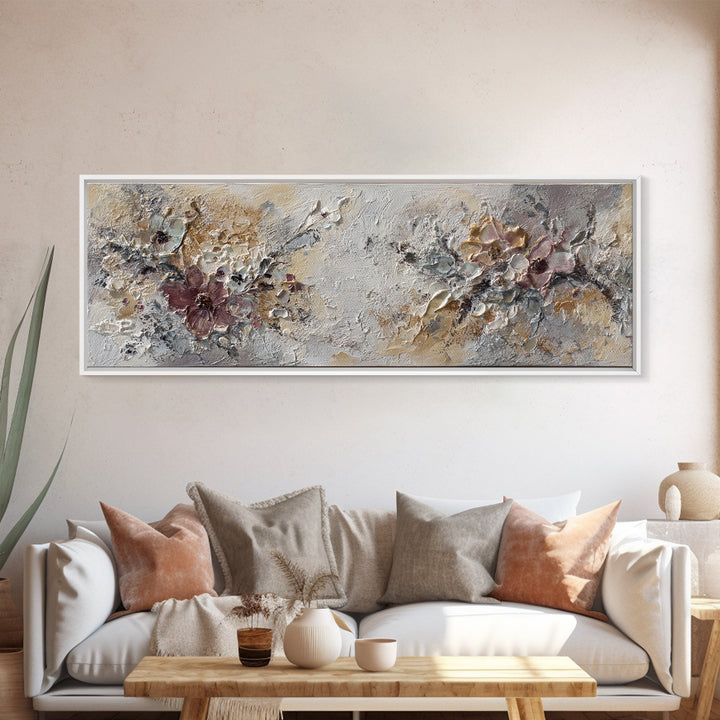 Floating Island with Waterfalls and Ancient Ruins Canvas Print, Fantasy Art, Art, Living Room Decor, Fine Art, Mythic, FAN-3x1-43