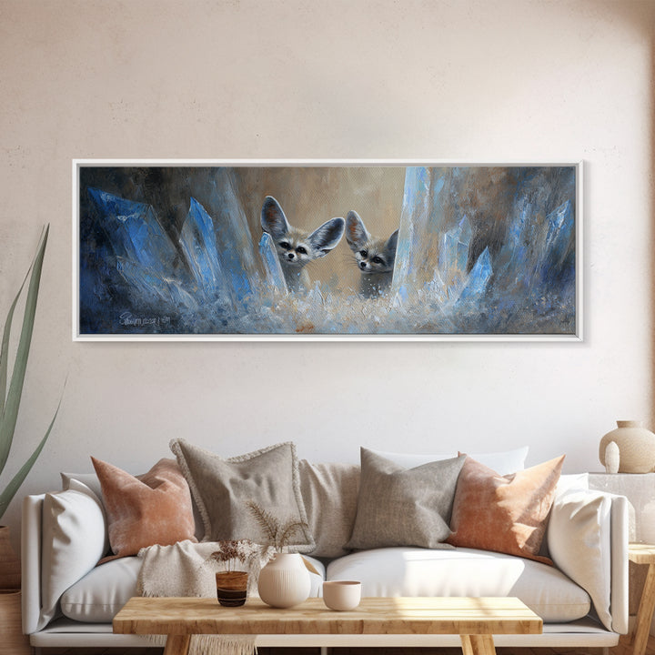 Dwarven Forge with Molten Gold Glow Framed Canvas Print, Fantasy Art, Boho Wall Art, Living Room Decor, Fine Art, Mythic, FAN-3x1-58