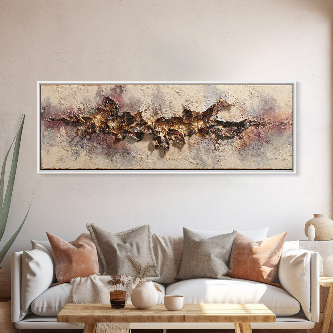 Giant Tree City Filled Framed Canvas Print, Fantasy Art, Surreal Art, Living Room Decor, Fine Art, Mythic, Luxury Decor, FAN-3x1-73