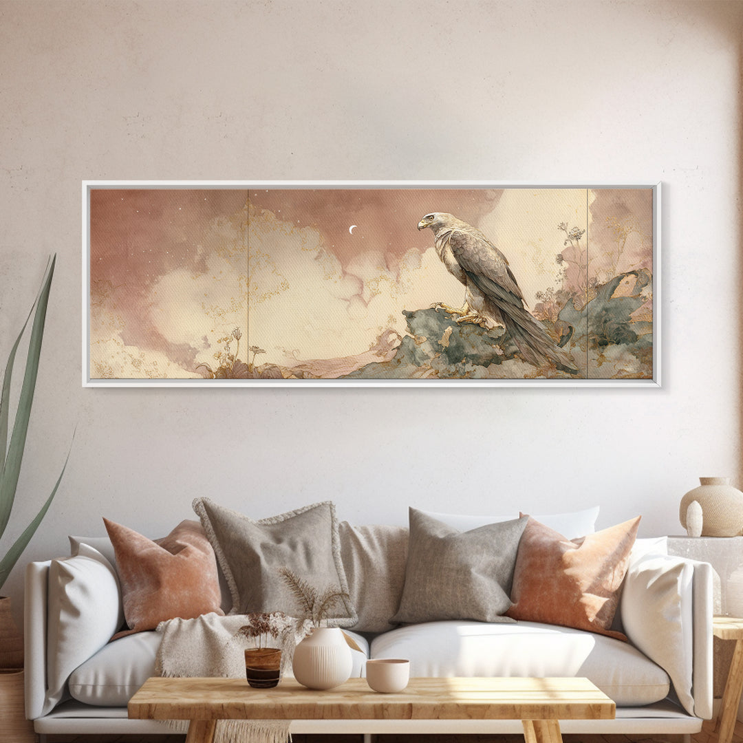 Armored Knight Facing a Glowing Portal Canvas Print, Fantasy Art, Textured Painting, Living Room Decor, Oil Painting, Mythic, FAN-3x1-95