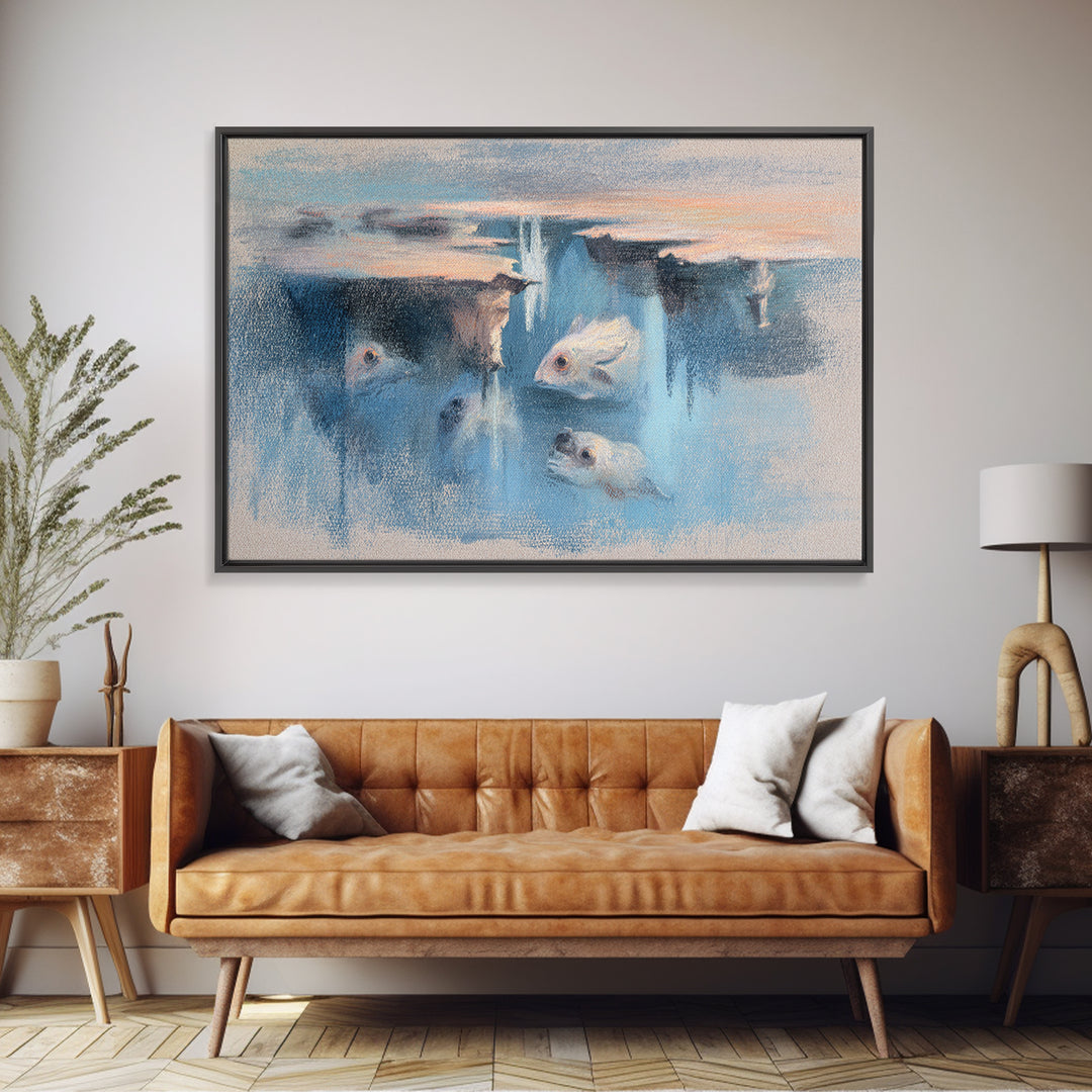 Giant Tree City Filled Canvas Print, Fantasy Art, Fantasy Wall Art, Living Room Decor, Oil Painting, Mythic, Fine Art Print, FAN-3x2-61