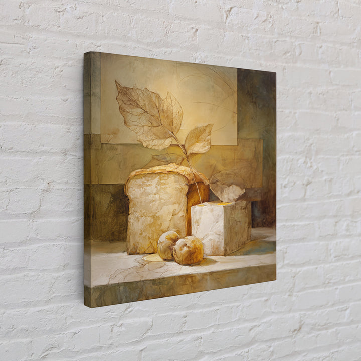 Fresh Eggs in a Wire Basket Canvas Print, Farmhouse Art, Farmhouse Wall Art, Farmhouse Decor, Oil Painting, Harvest, FAR-1x1-30