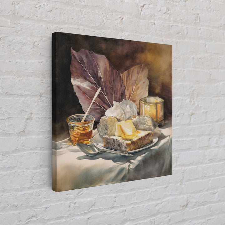 Fresh Eggs in a Wire Basket Canvas Print, Farmhouse Art, Farmhouse Wall Art, Farmhouse Decor, Oil Painting, Harvest, FAR-1x1-54