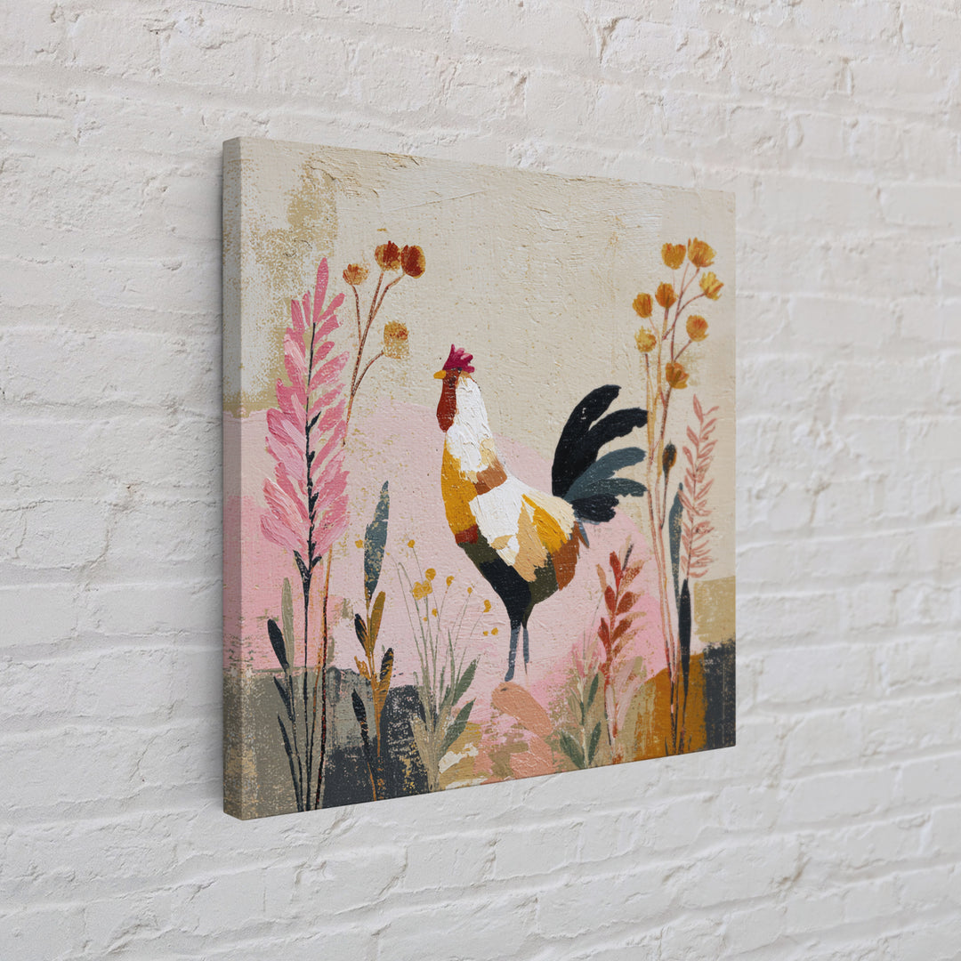 White Cow Portrait Framed Canvas Print, Farmhouse Art, Art Print, Farmhouse Decor, Fine Art, Harvest, Digital Art, FAR-1x1-73