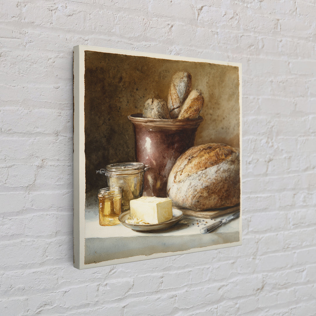Old Milk Can Framed Canvas Print, Farmhouse Art, Gallery Wall, Farmhouse Decor, Abstract Art, Harvest, Art Print, Room Decor, FAR-1x1-84