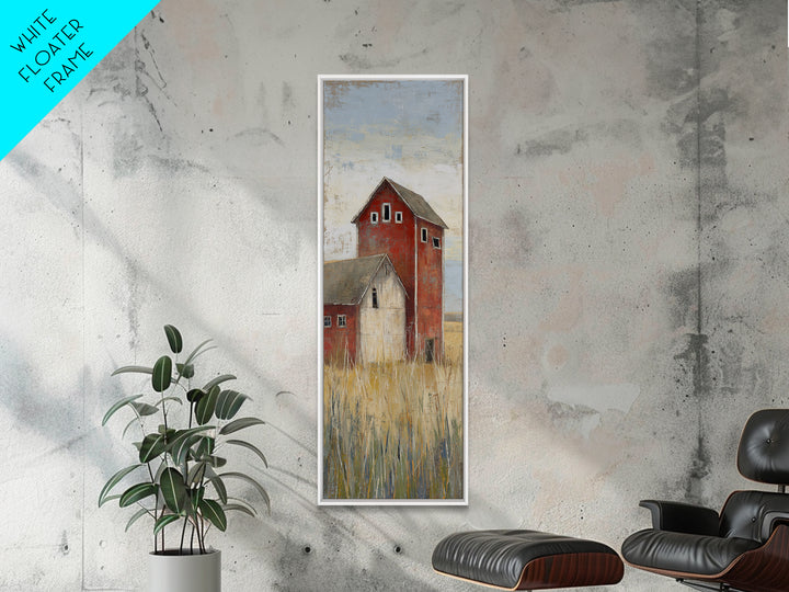 Rustic Barn in Golden Field Light Canvas Print, Farmhouse Art, Gallery Wall, Farmhouse Decor, Fine Art, Harvest, Art Print, FAR-1x3-38