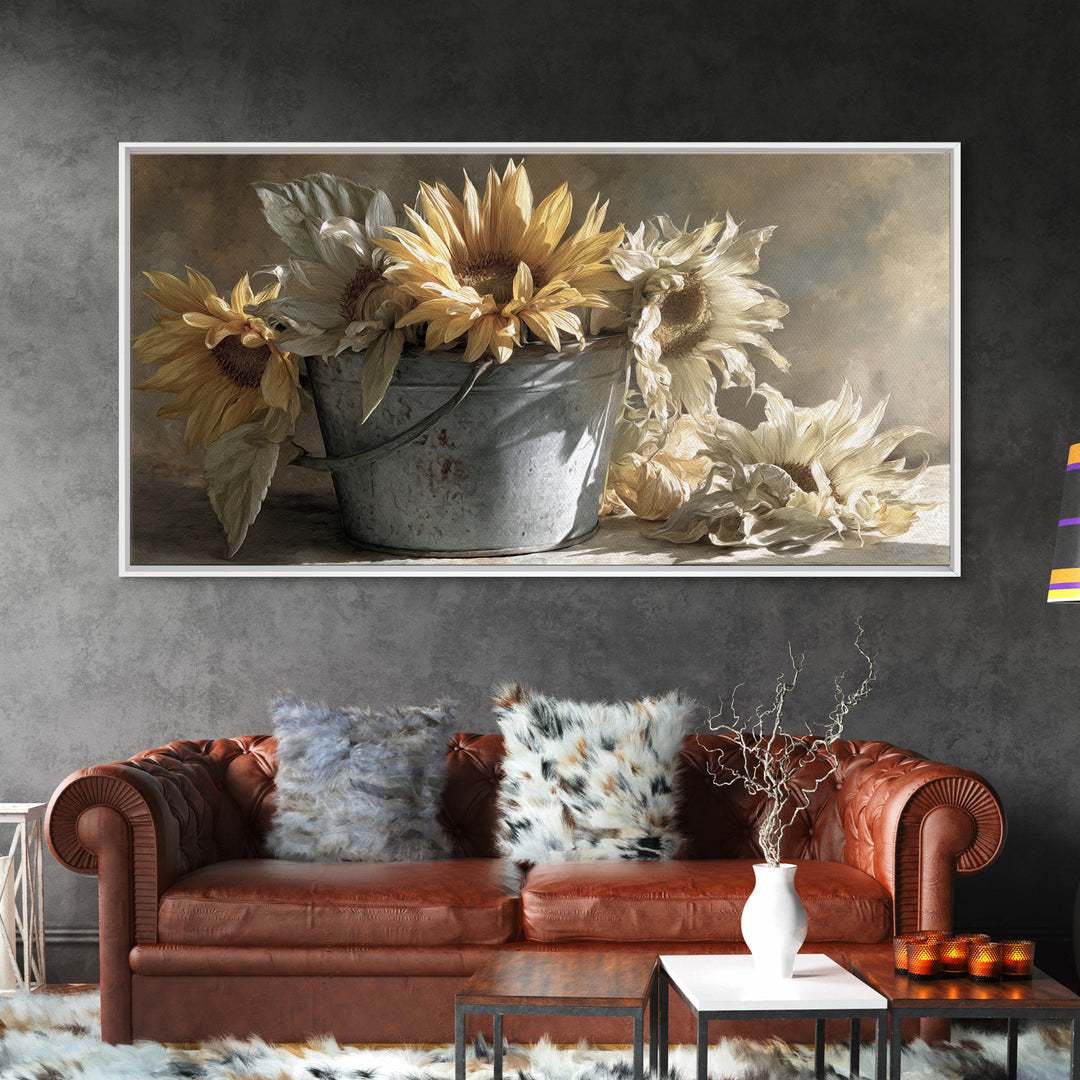 Fresh Bread Honey and Butter Still Life Framed Canvas Print, Farmhouse Art, Statement Artwork, Farmhouse Decor, Harvest, FAR-2x1-20