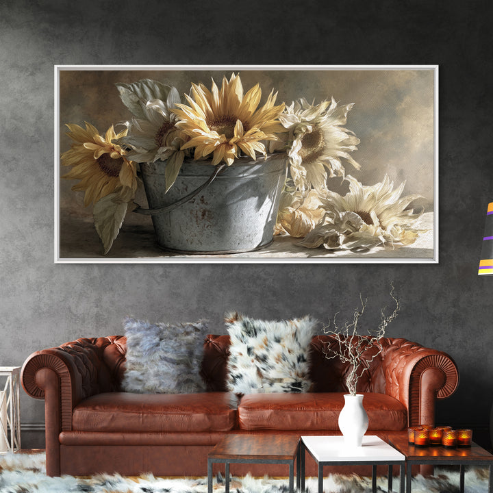 Fresh Bread Honey and Butter Still Life Framed Canvas Print, Farmhouse Art, Statement Artwork, Farmhouse Decor, Harvest, FAR-2x1-20