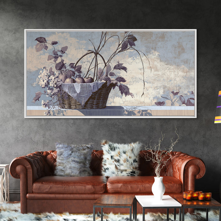 Country Landscape with Fence and Rolling Hills Framed Canvas Print, Farmhouse Art, Art Print, Farmhouse Decor, Harvest, FAR-2x1-34