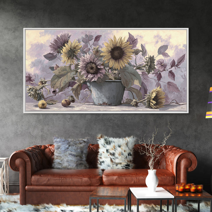 Fresh Bread Honey and Butter Still Life Canvas Print, Farmhouse Art, Textured Painting, Farmhouse Decor, Abstract Art, Harvest, FAR-2x1-44