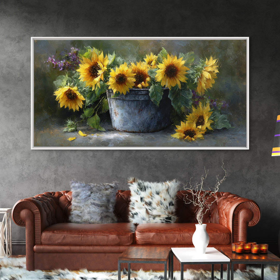 Goat Portrait with Playful Expression Canvas Print, Farmhouse Art, Room Decor, Farmhouse Decor, Oil Painting, Harvest, FAR-2x1-62