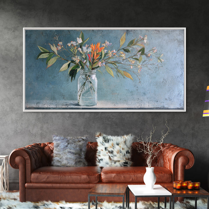 Rustic Pear Still Life on Plank Wood Framed Canvas Print, Farmhouse Art, Farmhouse Wall Decor, Farmhouse Decor, Harvest, FAR-2x1-87