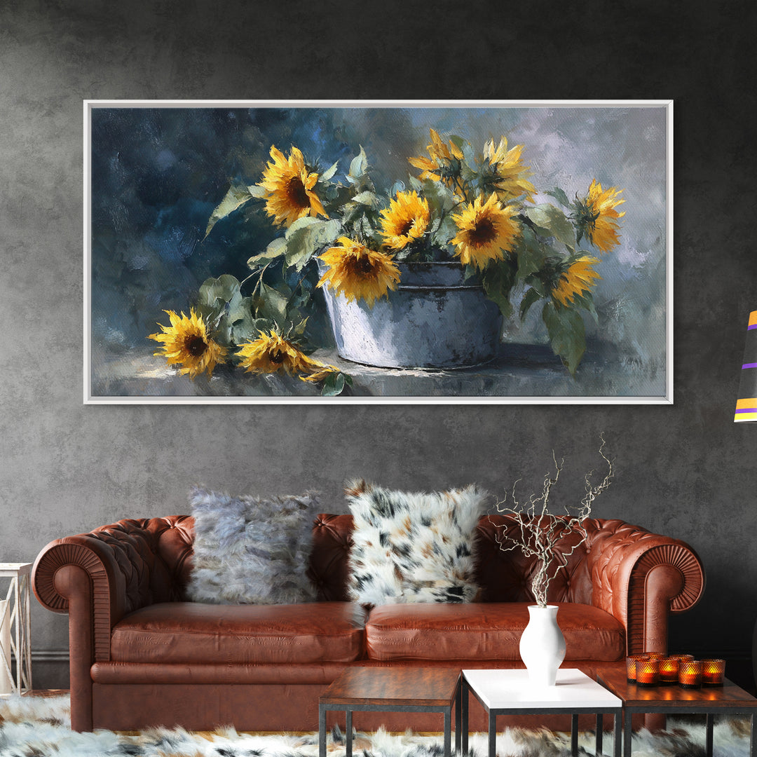 Fresh Bread Honey and Butter Still Life Framed Canvas Print, Farmhouse Art, Farmhouse Decor, Oil Painting, Harvest, FAR-2x1-92