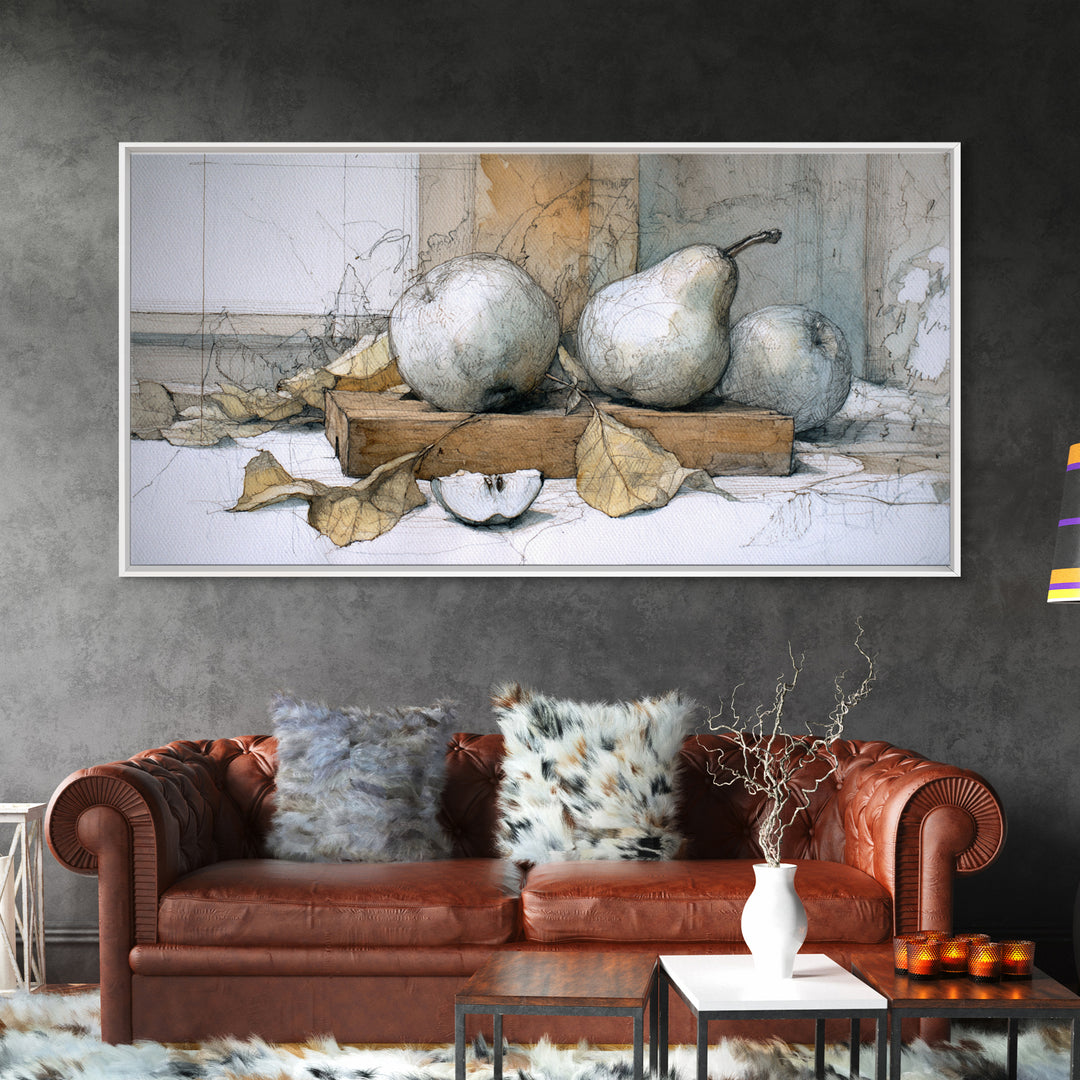 Rooster Painted in Cheerful Folk Colors Framed Canvas Print, Farmhouse Art, Black Wall Art, Farmhouse Decor, Oil Painting, FAR-2x1-96