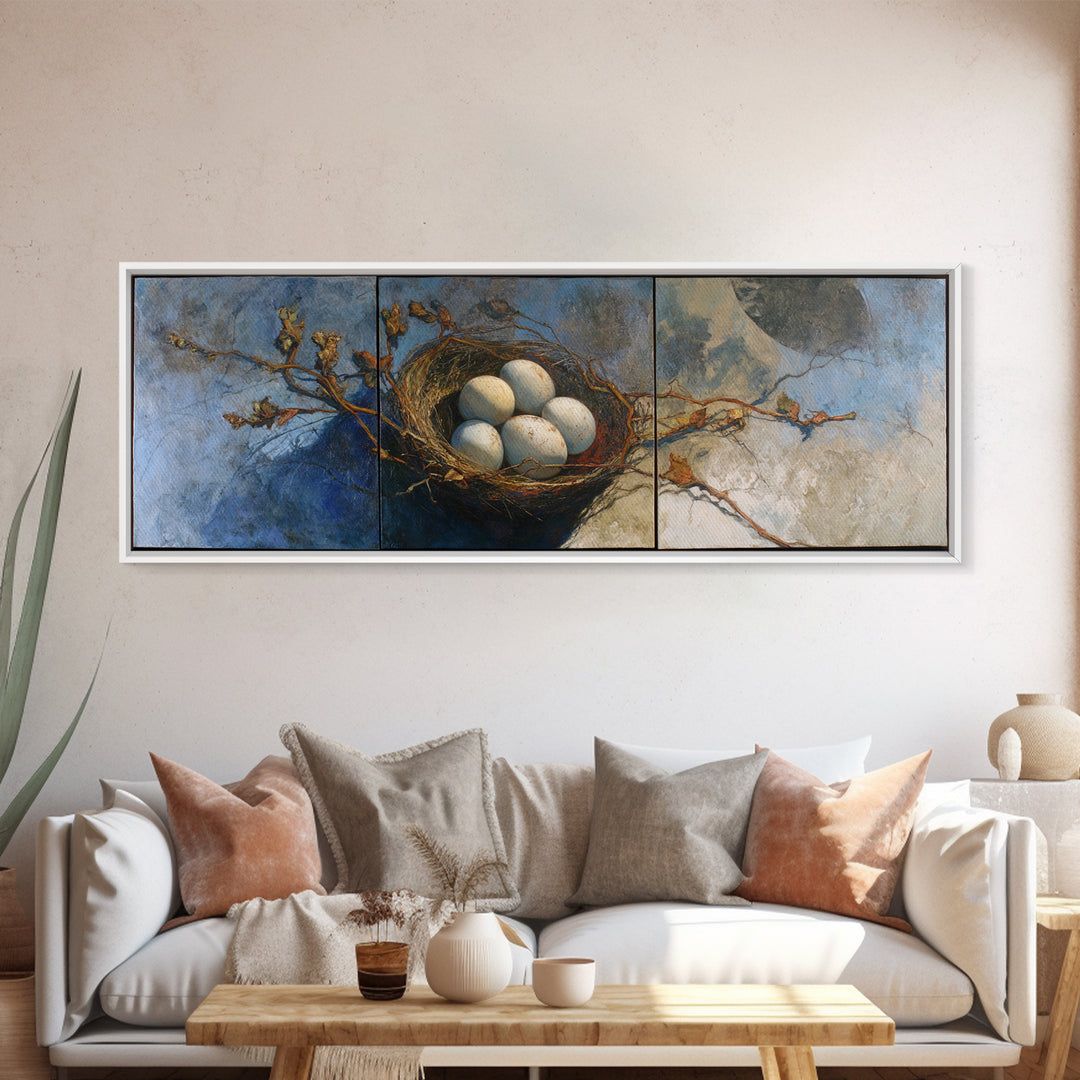 Goat Portrait with Playful Expression Framed Canvas Print, Farmhouse Art, Home Decor, Farmhouse Decor, Fine Art, Harvest, FAR-3x1-10