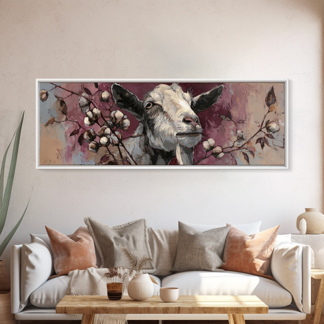 Weathered Horseshoe and Wildflowers Canvas Print, Farmhouse Art, Digital Print, Farmhouse Decor, Oil Painting, Harvest, FAR-3x1-13
