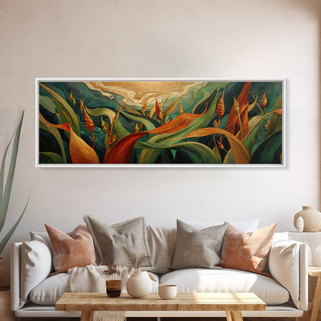 Cornfield under a Dramatic Summer Sky Canvas Print, Farmhouse Art, Downloadable Art, Farmhouse Decor, Fine Art, Harvest, FAR-3x1-14