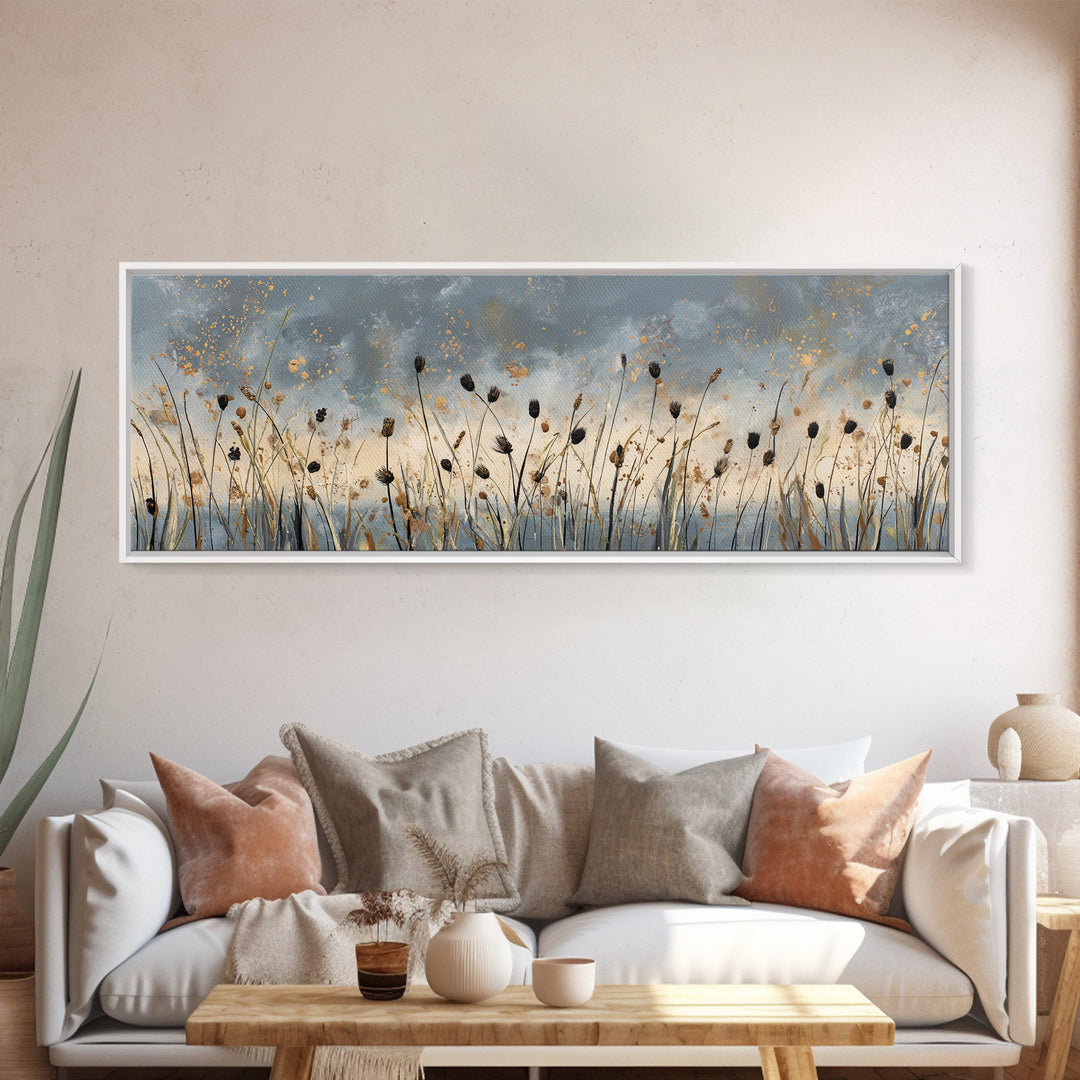 Cornfield under a Dramatic Summer Sky Canvas Print, Farmhouse Art, Printable Wall Art, Farmhouse Decor, Fine Art, Harvest, FAR-3x1-38