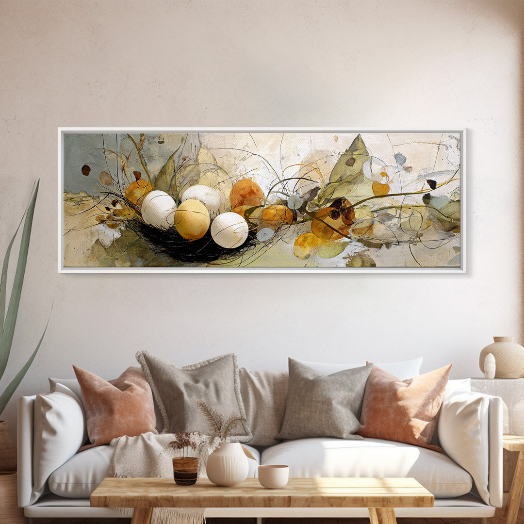 Old Milk Can Framed Canvas Print, Farmhouse Art, Room Decor, Farmhouse Decor, Abstract Art, Harvest, Printable Wall Art, FAR-3x1-52