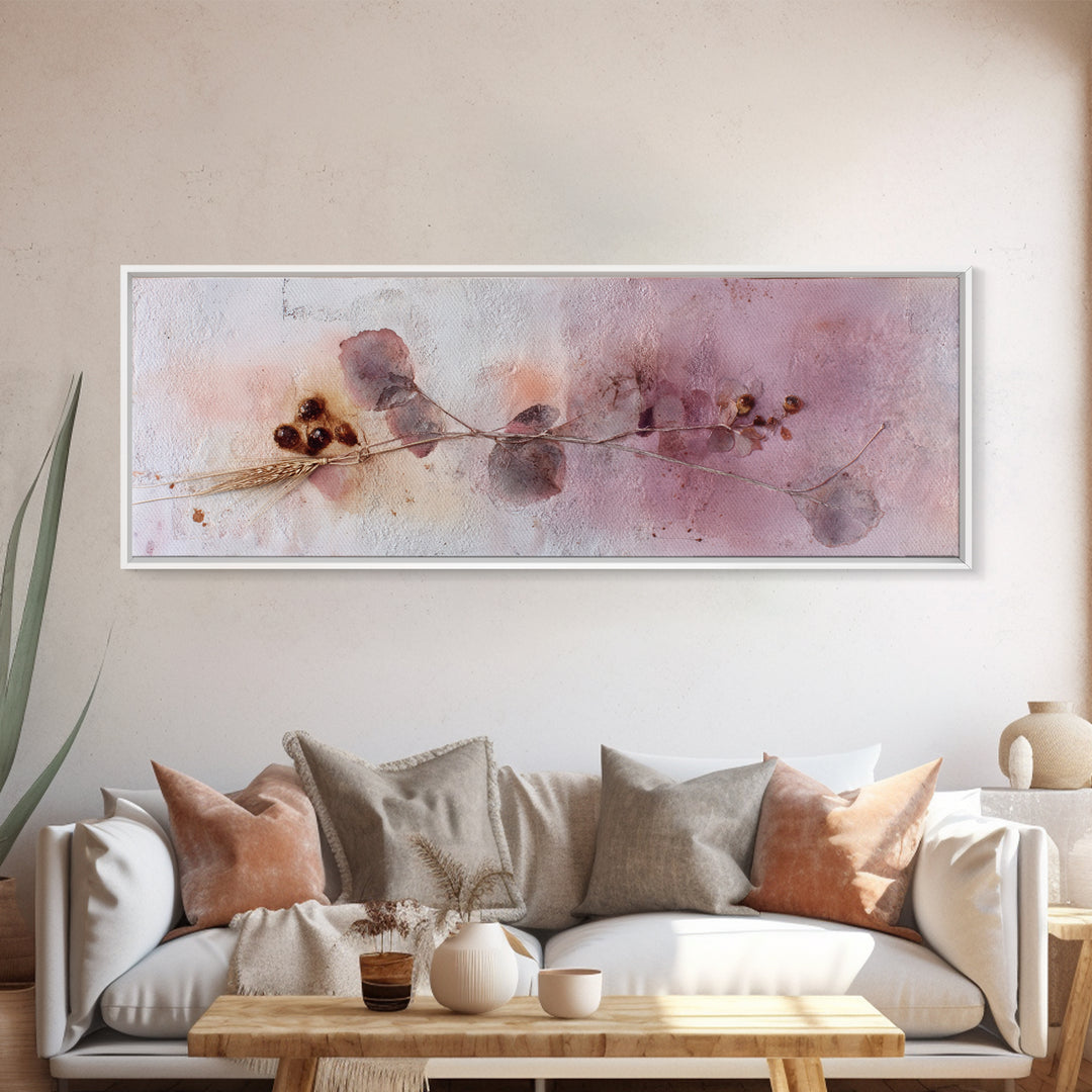 Wildflowers in a Mason Jar on Linen Canvas Print, Farmhouse Art, Oil Painting, Farmhouse Decor, Harvest, Farmhouse Wall Decor, FAR-3x1-71