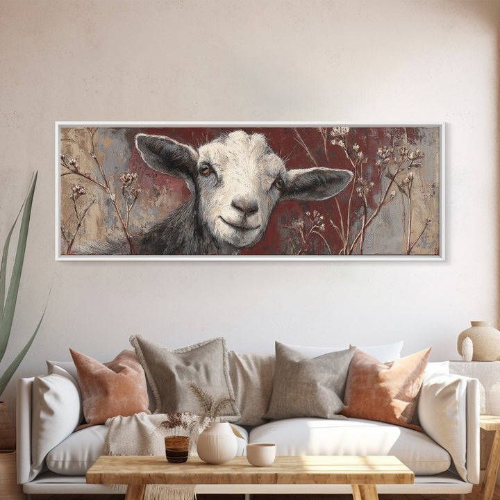 Farm Dog Lying Beside Weathered Boots Framed Canvas Print, Farmhouse Art, Farmhouse Wall Art, Farmhouse Decor, Harvest, FAR-3x1-73