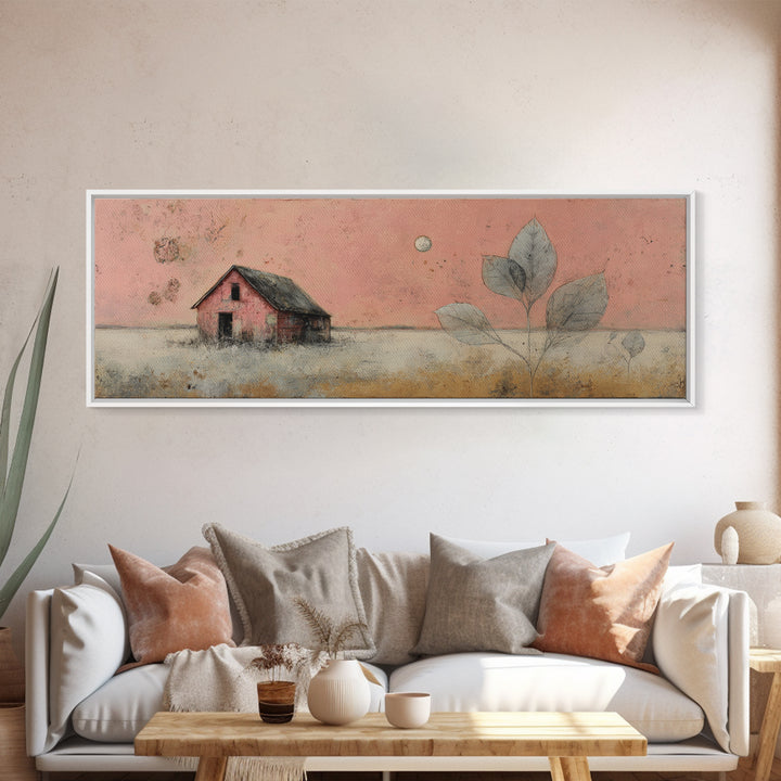 Windmill Silhouette at Sunset Framed Canvas Print, Farmhouse Art, Farmhouse Wall Decor, Farmhouse Decor, Fine Art, Harvest, FAR-3x1-81