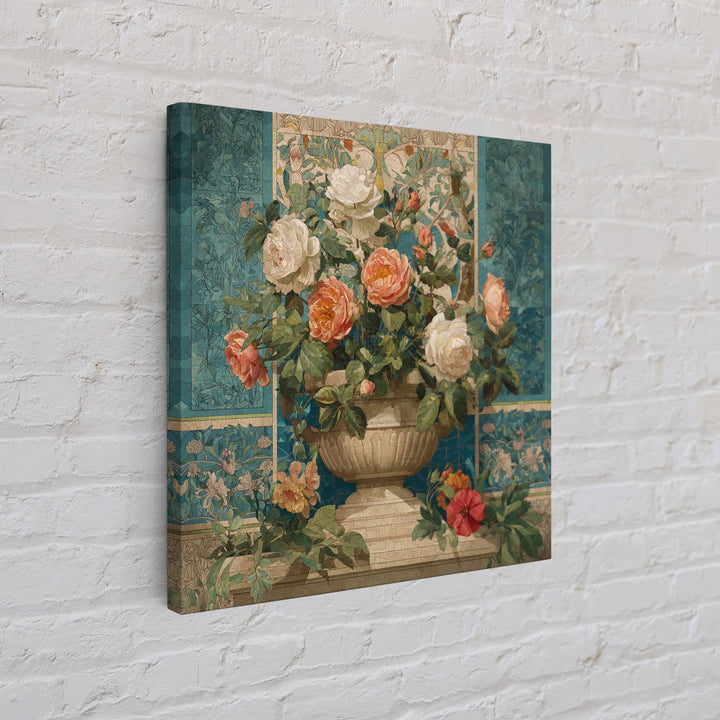 Ch Teau Garden Urn Canvas Print, French Country Art, Printable Art, Farmhouse Decor, Fine Art, Country, Eclectic Wall Art, FCA-1x1-19