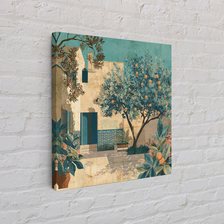 Sunlit Provence Olive Grove Framed Canvas Print, French Country Art, Eclectic Wall Art, Farmhouse Decor, Fine Art, Country, FCA-1x1-29