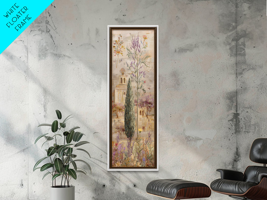 Country Lane Lined Canvas Print, French Country Art, Original Painting, Farmhouse Decor, Fine Art, Country, Coastal Wall Art, FCA-1x3-11