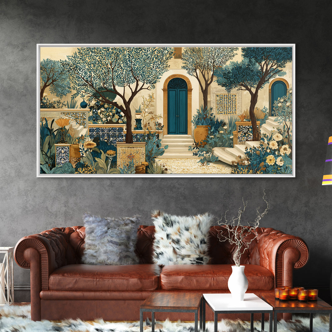 Sunlit Provence Olive Grove Canvas Print, French Country Art, Luxury Decor, Farmhouse Decor, Fine Art, Country, Oil Painting, FCA-2x1-73