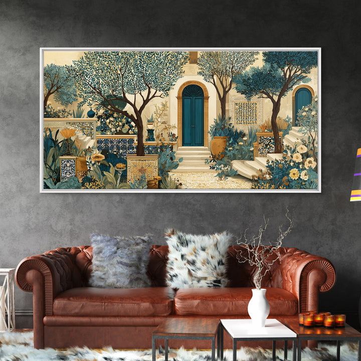 Sunlit Provence Olive Grove Canvas Print, French Country Art, Luxury Decor, Farmhouse Decor, Fine Art, Country, Oil Painting, FCA-2x1-73