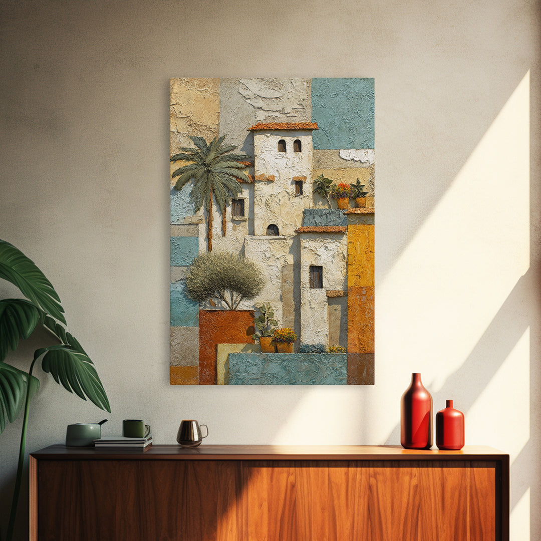 Sunlit Provence Olive Grove Framed Canvas Print, French Country Art, Neutral Decor, Farmhouse Decor, Fine Art, Country, FCA-2x3-13
