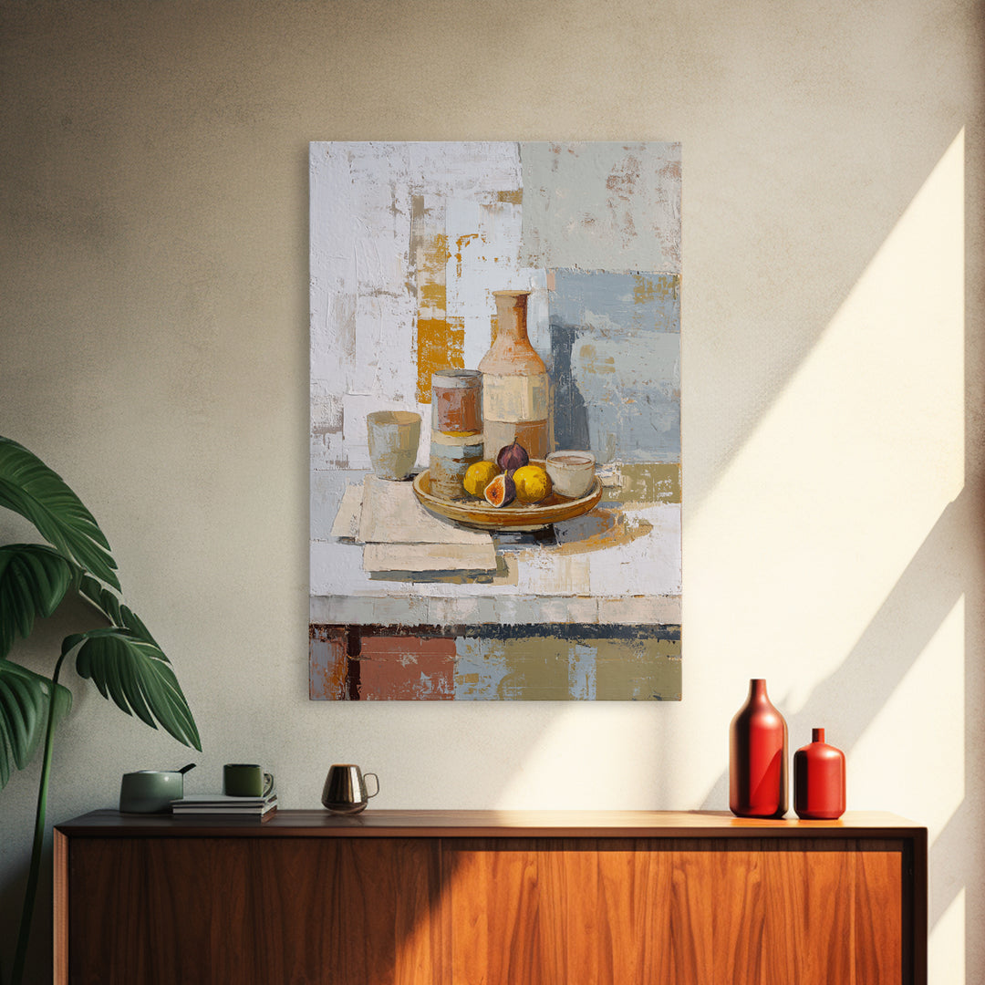 Figs on Ceramic Plate Canvas Print, French Country Art, French Country, Farmhouse Decor, Fine Art, Country, Statement Artwork, FCA-2x3-72