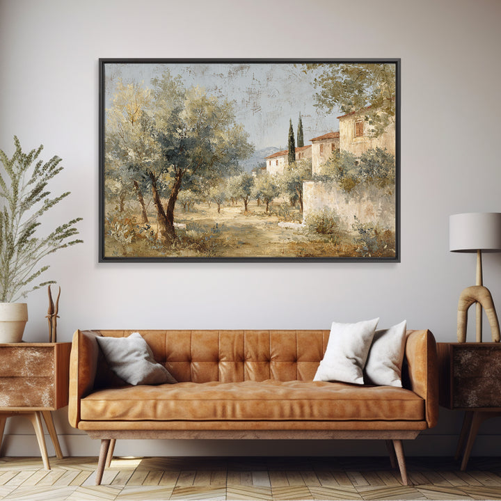 Sunlit Provence Olive Grove Canvas Print, French Country Art, Original Painting, Farmhouse Decor, Country, Coastal Wall Art, FCA-3x2-57