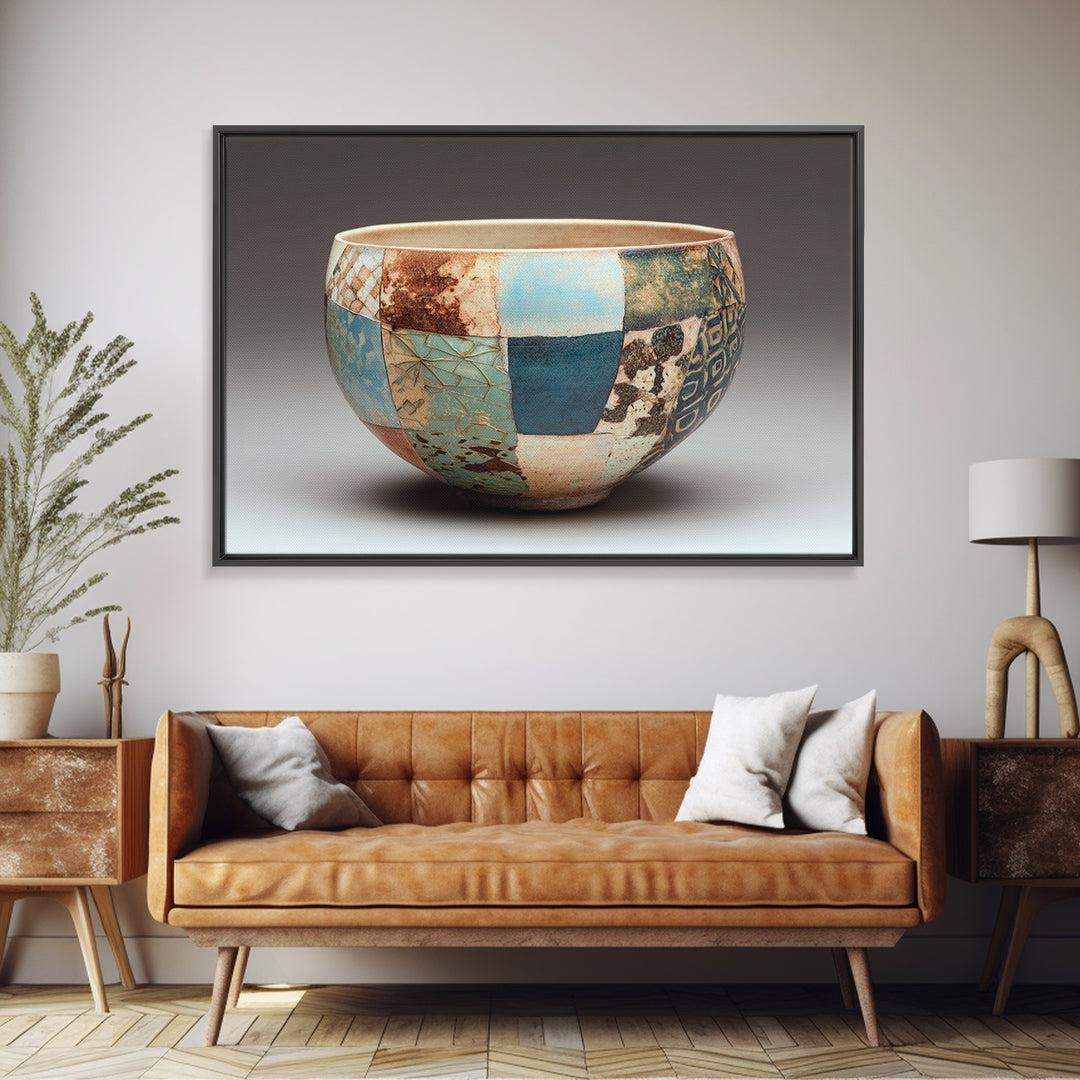 Caf Au Lait Bowl Framed Canvas Print, French Country Art, Digital Wall Art, Farmhouse Decor, Fine Art, Country, Floral Wall Art, FCA-3x2-86