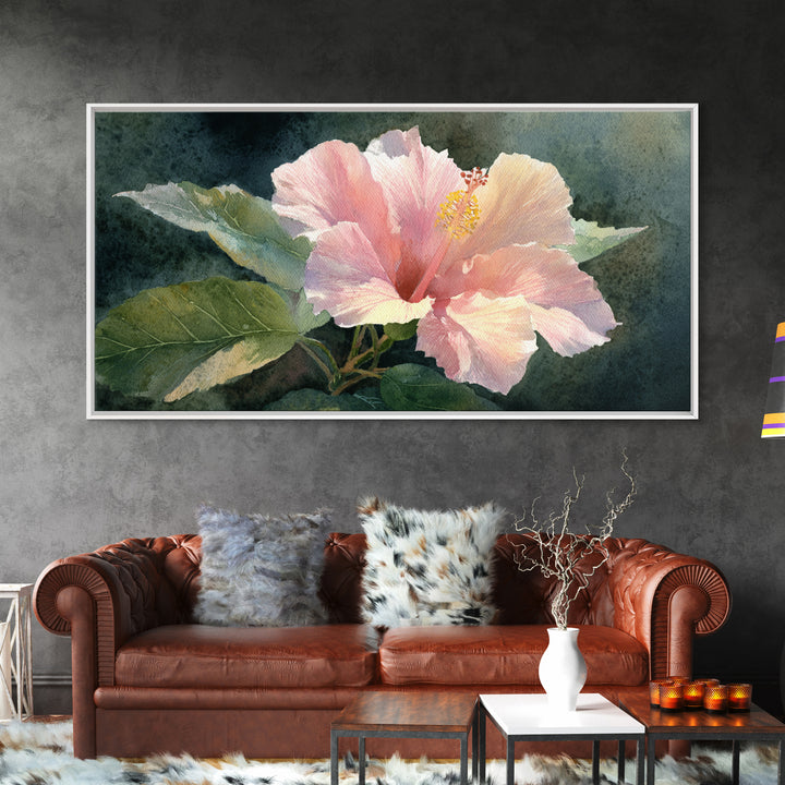 Lavender Bundle Tied Framed Canvas Print, Floral Art, Minimalist Decor, Living Room Decor, Oil Painting, Bloom, FLO-2x1-30