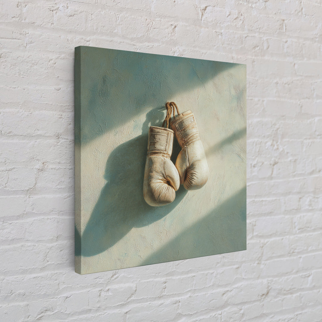 Boxing Gloves Still Life Framed Canvas Print, Fitness Studio Art, Gym Poster, Gym Decor, Fine Art, Motion, Modern Decor, FSA-1x1-53