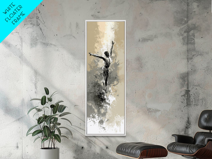 Sprinter Start Position Canvas Print, Fitness Studio Art, Yoga Wall Art, Gym Decor, Fine Art, Motion, Dance Studio Decor, FSA-1x3-26