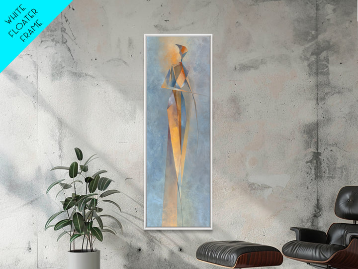Abstract Human Figure Canvas Print, Fitness Studio Art, Gym Wall Decor, Gym Decor, Fine Art, Motion, Yoga Room Decor, FSA-1x3-38