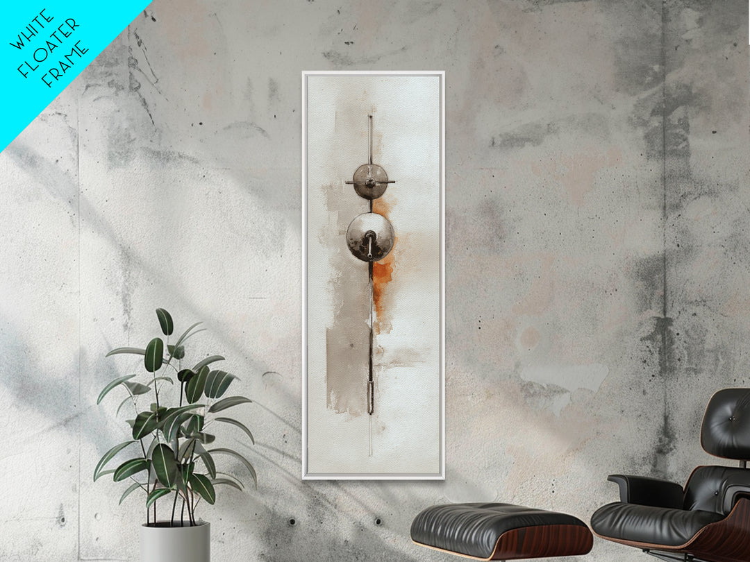 Barbell Plate Study Framed Canvas Print, Fitness Studio Art, Minimalist Art Print, Gym Decor, Fine Art, Motion, Home Decor, FSA-1x3-4