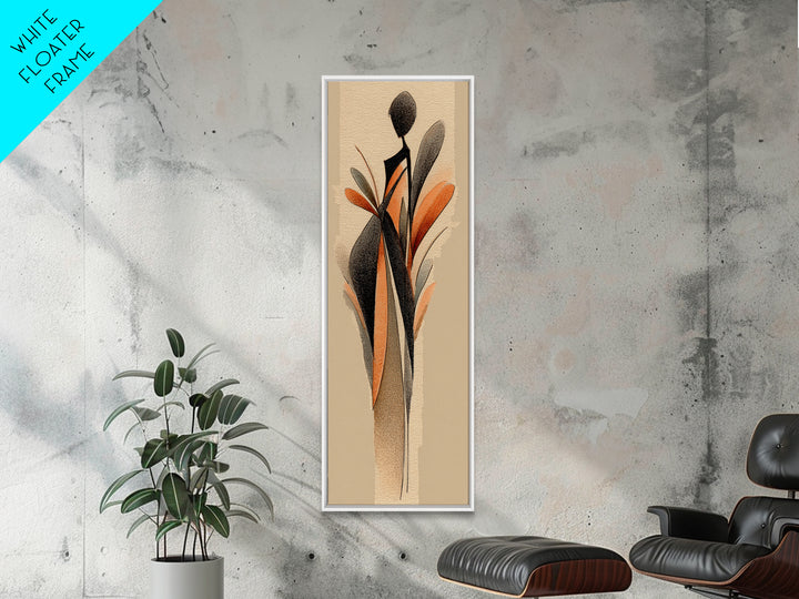 Cycling Figure in Bold Speed Lines Framed Canvas Print, Fitness Studio Art, Contemporary Art, Gym Decor, Fine Art, Motion, FSA-1x3-92