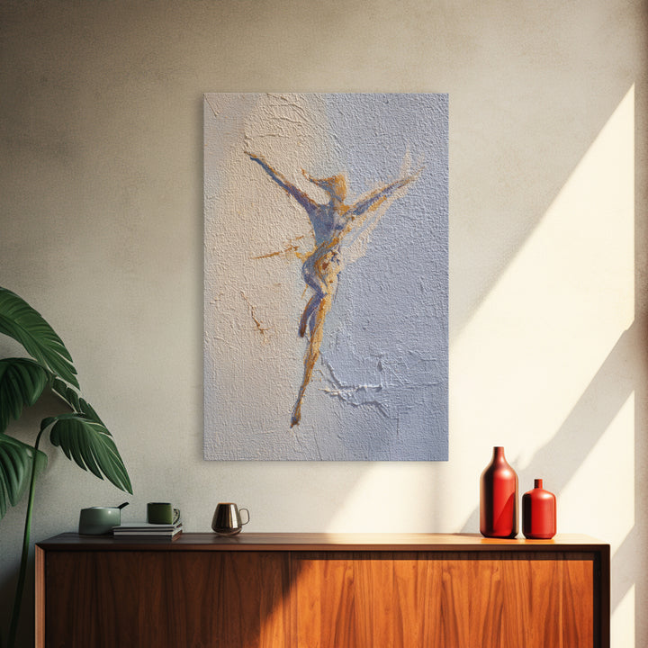Yoga Warrior Pose Framed Canvas Print, Fitness Studio Art, Gym Wall Art, Gym Decor, Fine Art, Motion, Luxury Decor, Art Print, FSA-2x3-63