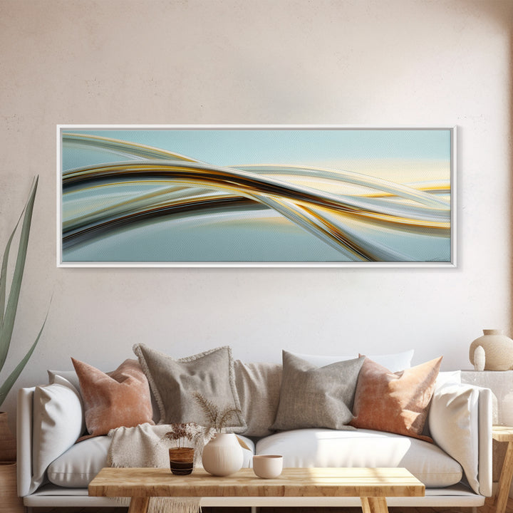 Jump Rope Movement Captured as Curved Lines Canvas Print, Fitness Studio Art, Gym Decor, Abstract Art, Motion, FSA-3x1-50